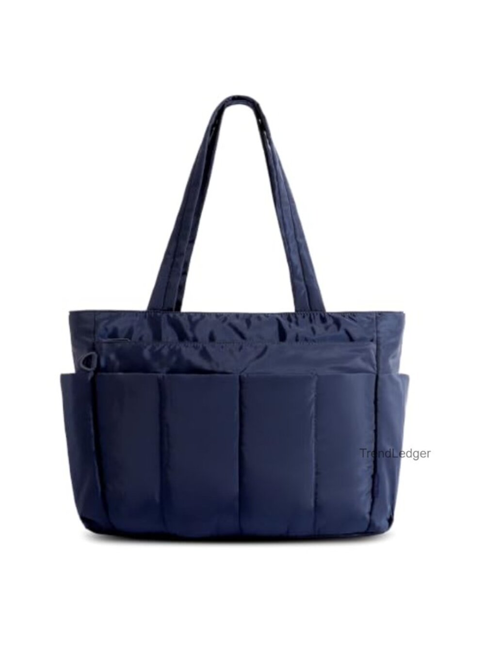 Quilted Nylon Puffer Tote Bag Work Travel Handbag 15.6" Laptop
